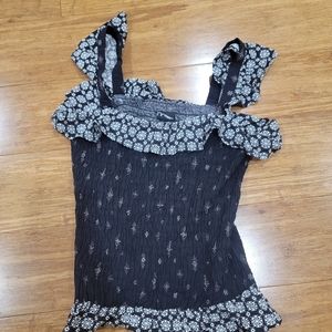 Girls Art Class Smocked Ruffle Tank Top Size 10/12